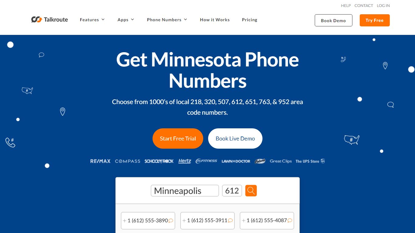 Minnesota Phone Numbers - Local Area Codes 218, 320, 507, 612, 651