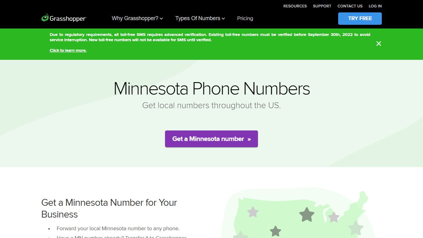 Minnesota Phone Numbers - Grasshopper